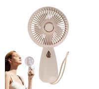 Ventilatore a mano ricaricabile - compatto 9 x 4 x 16 cm, stile di fissaggio con clip per bambini, ventilatore da scrivania alimentato a batteria, flusso d'aria ad alta velocità, refrigeratore