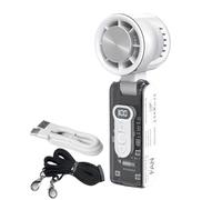 Ventilatore a mano ricaricabile - Rinfresco senza pale con illuminazione a LED, ventilatore portatile di raffreddamento personale, per viaggi, spiaggia, campeggio, escursionismo, , picnic