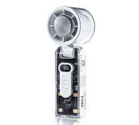 Ventilatore a Mano Turbo Portatile con Piastra di Raffreddamento, Mini Ventilatore da Viaggio Potente 13000TR/M USB Ricaricabile, Velocità Regolabile 1-100, Condizionatore Portatile Mini