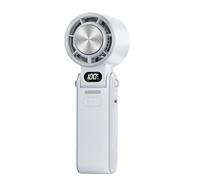 Ventilatore a Mano,Ventilatore da Scrivania Compatto per Viaggio - Accessori Raffreddamento Pieghevoli con Regolazione Continua Velocità per Spiaggia Ufficio Viaggio Sport Estivi Campeggio All'Aperto