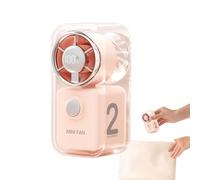 Ventilatore a mano, ventilatore silenzioso da 2000 mAh, ventilatore pieghevole portatile a 5 velocità di ricarica tipo C, per bambini, adulti, studenti, viaggi estivi, guida in auto, campeggio