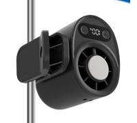 Ventilatore a morsetto | Apparecchio con display digitale a LED - Ventilatore portatile USB con clip, per festival di musica, ciclismo, pendolarismo, campeggio, golf, spiaggia, trasporto pubblico