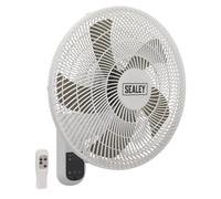 Ventilatore A Muro Sealey 3 Velocità 16" Con Telecomando 230V SWF16WR