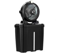 Ventilatore a Nebbia Portatile, Ventilatore a Nebbia Raffreddamento 8 Pollici, 11L Serbatoio d'Acqua, Batteria 20000mAh con Ricarica Telefono, 3 Velocità, 3 Spruzzi, Luce LED, Campeggio all'Aperto