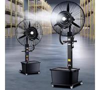 Ventilatore A Nebulizzazione Da Esterno Industriale 3 Velocità Raffrescatore Ad Acqua Ventilatore Nebulizzatore Oscillante 90º Oscillante Con Serbatoio Per Officina(55cm/21.6in)