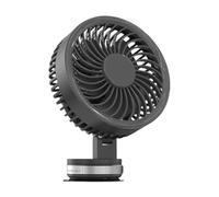 Ventilatore a parete interno - Ventilatore ricaricabile USB con tazza di aspirazione, circolatore d'aria alimentato a batteria da 3000 mAh per camera da letto, garage, magazzino, negozio