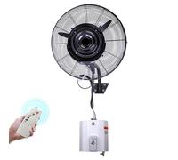 Ventilatore a parete oscillante, Ventilatore nebulizzatore industriale, Serbatoio dell'acqua 14L, Raffreddatore d'aria evaporativo, 3 impostazioni di velocità, telecomando