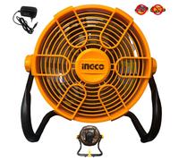 Ventilatore a pavimento a batteria 20 V e filo 28 cm 2 velocità Portatile Ingco