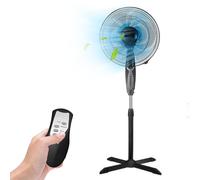 Ventilatore a Piantana 50W con Telecomando, 3 Velocità Regolabili e Timer 7 ore