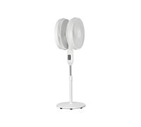 Ventilatore a Piantana 50W Doppia Esposizione, Altezza Regolabile con Display LED