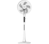Ventilatore a Piantana 65 Watt con Telecomando Timer Metallo ABS 5 Pale 10