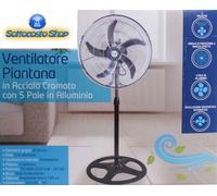 VENTILATORE A PIANTANA AD ALTA POTENZA IN ACCIAIO INOSSIDABILE 65W 50CM [EEK: A+++]