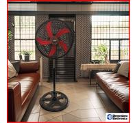 Ventilatore a Piantana Alta Potenza Metallo 45cm Industriale ZEPHIR zdi45cm 55w