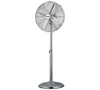 Ventilatore a piantana cromato con Pala 40 cm, base tonda, altezza 140 cm, 50W Z