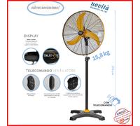 Ventilatore a Piantana da Pavimento silente 26 ev117 cfg Silenzioso Telecomando [EEK: A]