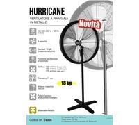 Ventilatore a piantana Hurricane, nero ø 71 cm CFG