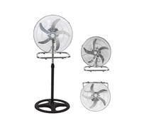 VENTILATORE A PIANTANA IN ACCIAIO ABS 3 IN 1 360° 125 CM DA 65W BASE ROTONDA