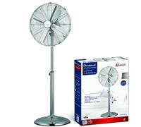 Ventilatore a Piantana in Acciaio Colore Cromato 140 cm 60 Watt