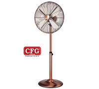 VENTILATORE A PIANTANA IN METALLO RAMATO CFG RAME 45 60W CM.45 H.170 [EEK: A]