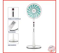 Ventilatore a Piantana Airzeta Ghost Telecomando TERMOZETA tzaz12 Oscillante [EEK: C]