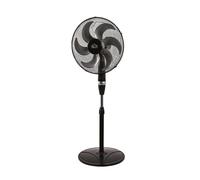 Ventilatore a Piantana Nero Diametro 40 cm con 6 Pale 75 Watt DCG