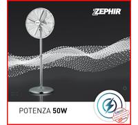 ZEPHIR VENTILATORE A PIANTANA PF40CR A PALE OSCILLANTE 40 CM.**SPEDIZIONE IMMEDIATA**