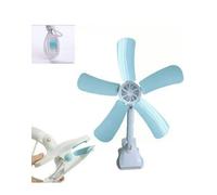 Ventilatore a pinza con doppio snodo a 5 pale da tavolo scrivania casa uff spin [EEK: A++]