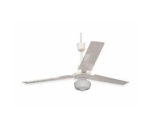 VENTILATORE A SOFFITTO 140CM C-3 PALE METALLO E RE in Metallo Bianco Bianco