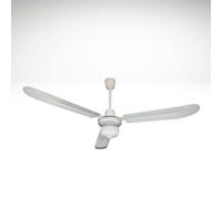 Ventilatore a soffitto 3 pale in acciaio con luce plafoniera diametro 140 cm