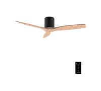 Cecotec Ventilatore da soffitto con telecomando da 52" EnergySilence Aero 5400 Classic Black&LightWood. Motore DC 40 W, 3 pale, 6 velocità, timer fino a 8 ore, modalità Winter/Summer
