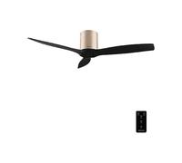 Cecotec Ventilatore da soffitto con telecomando da 52" EnergySilence Aero 5400 Classic Gold&Black. Motore DC 40 W, 3 pale, 6 velocità, timer fino a 8 ore, modalità Winter/Summer