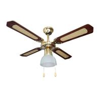 VENTILATORE A SOFFITTO CON 4 PALE 1 LUCE AGITATORE DM 130 70W CFG EV028