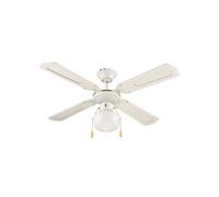 Ventilatore A Soffitto Con 4 Pale E Luce 60w