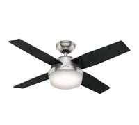 Ventilatore A Soffitto Con Luce Dante Nichel 112 Cm Ventilatore Con Telecomando [EEK: Inaditato]