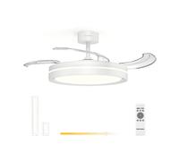 VENTILATORE A SOFFITTO CON LUCE GRUNKEL SKYWHITE42 30 W, 6 Livelli di Velocità