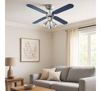 Ventilatore A Soffitto Con Luce Interruttore A Trascinamento LED Pale Rotabili