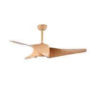 Ventilatore a Soffitto Ventilatore Da Soffitto A LED Da 52" Imitazione Ventilatore Da Soffitto In Legno Massello ABS Ventilatore Da Soffitto Soggiorno Muto Retro Telecomando Ventilatore A Soffitto Lam