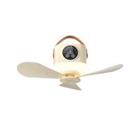 Ventilatore a sospensione USB da 5 V per campeggio e dormitori, dotato di telecomando e velocità regolabili, ventilatore a soffitto con luce notturna