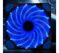Ventilatore a telaio luminoso 12 cm con 15 luci LED per raffreddamento PC e radi [EEK: A+]