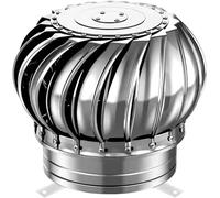 Ventilatore a tetto, in acciaio inox Non Power Attic Air Vent, Ventilatore di ventilazione della turbina eolica, Copertura automatica silenziosa del tetto