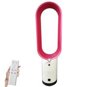 Ventilatore a torre 27" con telecomando, ventilatore senza pale per casa, ufficio, 8 velocità, 3 modalità, timer 9 ore, oscillazione 90°, inclinazione 20° verso l'alto e verso il basso,display a LED