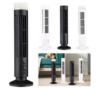 Ventilatore a torre a LED Ventola di raffreddamento senza lama 2 velocità di marcia Senza condizionatore d'aria a foglia Ventilatore da pavimento elettrico portatile per soggiorno camera da letto Blac