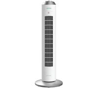 Cecotec Ventilatore a Torre con Timer EnergySilence 8090 Skyline. 60 W, 33" (84 cm) di Altezza, Oscillante, Motore in Rame, Controllo Meccanico, 3 Velocità, Bianco