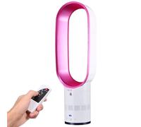 Ventilatore a torre da 25,6" con telecomando, ventilatore senza pale, ventola a più velocità, timer da 120 minuti, oscillazione di 90°, inclinazione di 45° verso l'alto e verso il basso, portatile