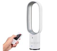 Ventilatore a torre da 25,6" con telecomando, ventilatore senza pale, ventola a più velocità, timer da 120 minuti, oscillazione di 90°, inclinazione di 45° verso l'alto e verso il basso, portatile