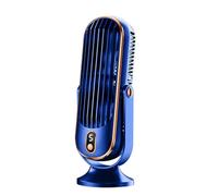 Ventilatore a torre da tavolo ricaricabile tramite USB - Con 5 velocità del Mini ventola di raffreddamento oscillante Ventilatore da scrivania silenzioso personale Funzionante a batteria Ventila