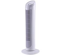 Ventilatore A Torre Oscillante Da 45w A 3 Velocità, Ventilatore A Colonna In Plastica Abs, 27x27x75 Cm, Bianco