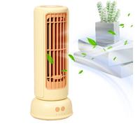 Ventilatore a torre, potente ventilatore da terra, 9,94 x 9,94 x 25,7 cm, impostazioni di raffreddamento a 3 velocità, design sottile del flusso d'aria oscillante, per camera da letto, cucina