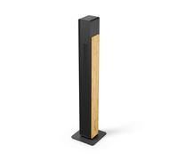 Stadler Form Ventilatore silenzioso Nick, ventilatore a torre con funzione girevole, 10 livelli di velocità, timer, con telecomando, per camera da letto, ufficio, soggiorno, con bambù naturale, nero