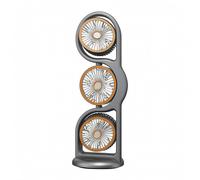 Ventilatore a Tre Teste 5 Ventilatore USB Ricaricabile Portatile